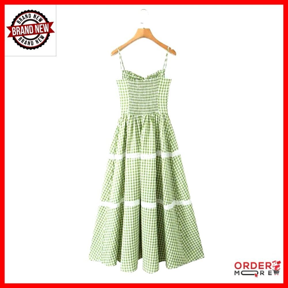 French Vintage Lace Corset Sundress Y2K Retro Elegant Beach Casual Dress - Picture 2 of 6